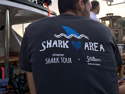 Camiseta Shark Area by Scubart hombre