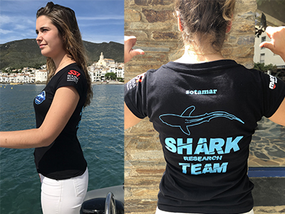 Camiseta Shark Research Team mujer